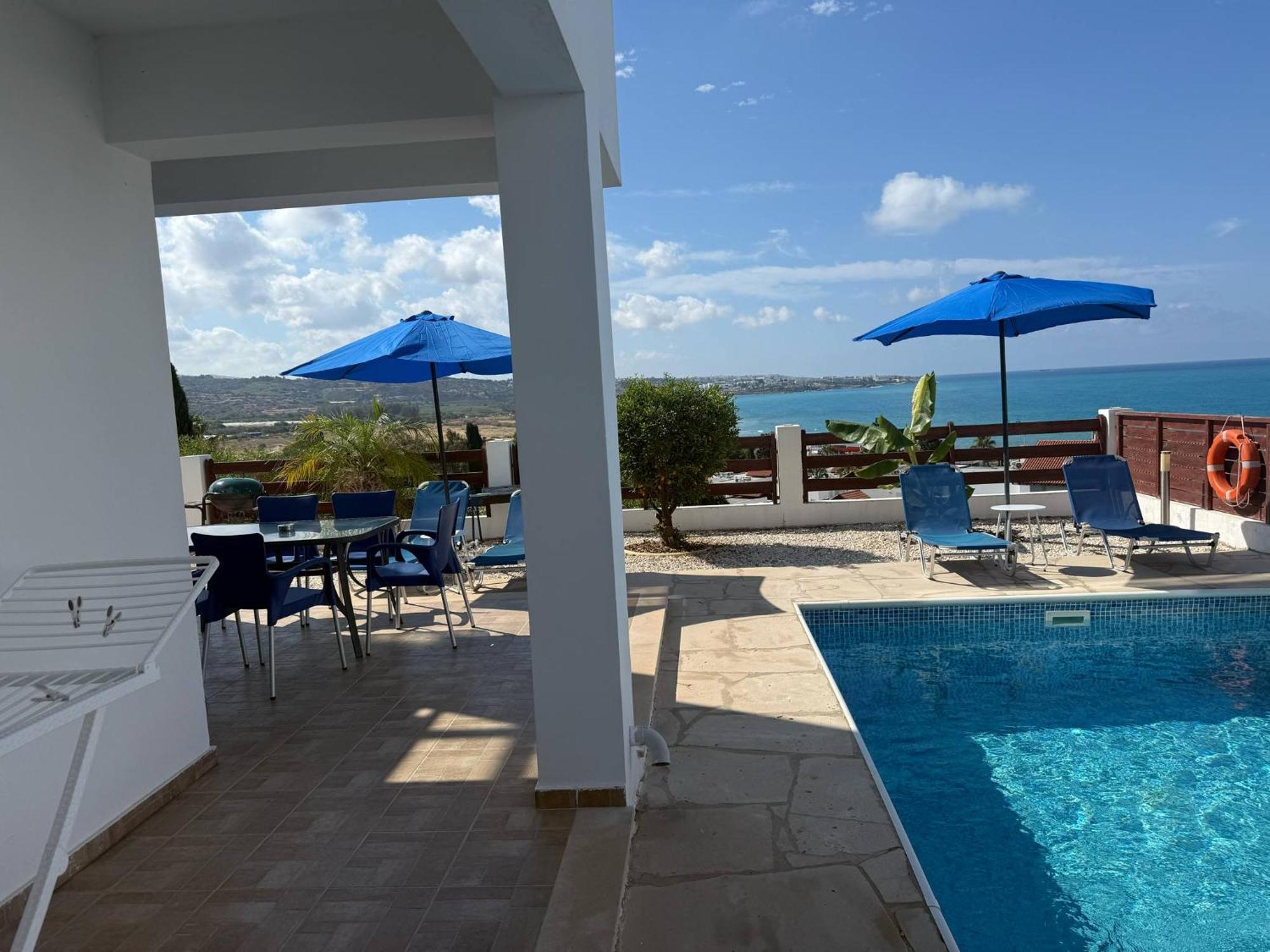 Villa Aqua Sunrise 1Km From Beach With Sea Views Coral Bay Exterior photo